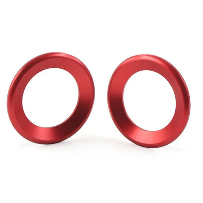 A Pillar Horn Ring Cover Red for Honda Civic 10th Gen (2016-2021) 2 Pcs
