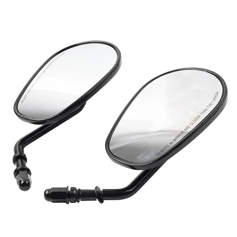 Black Rear View Side Mirrors for Harley-Davidson Sportster XL 1200 883 (2004-2023)