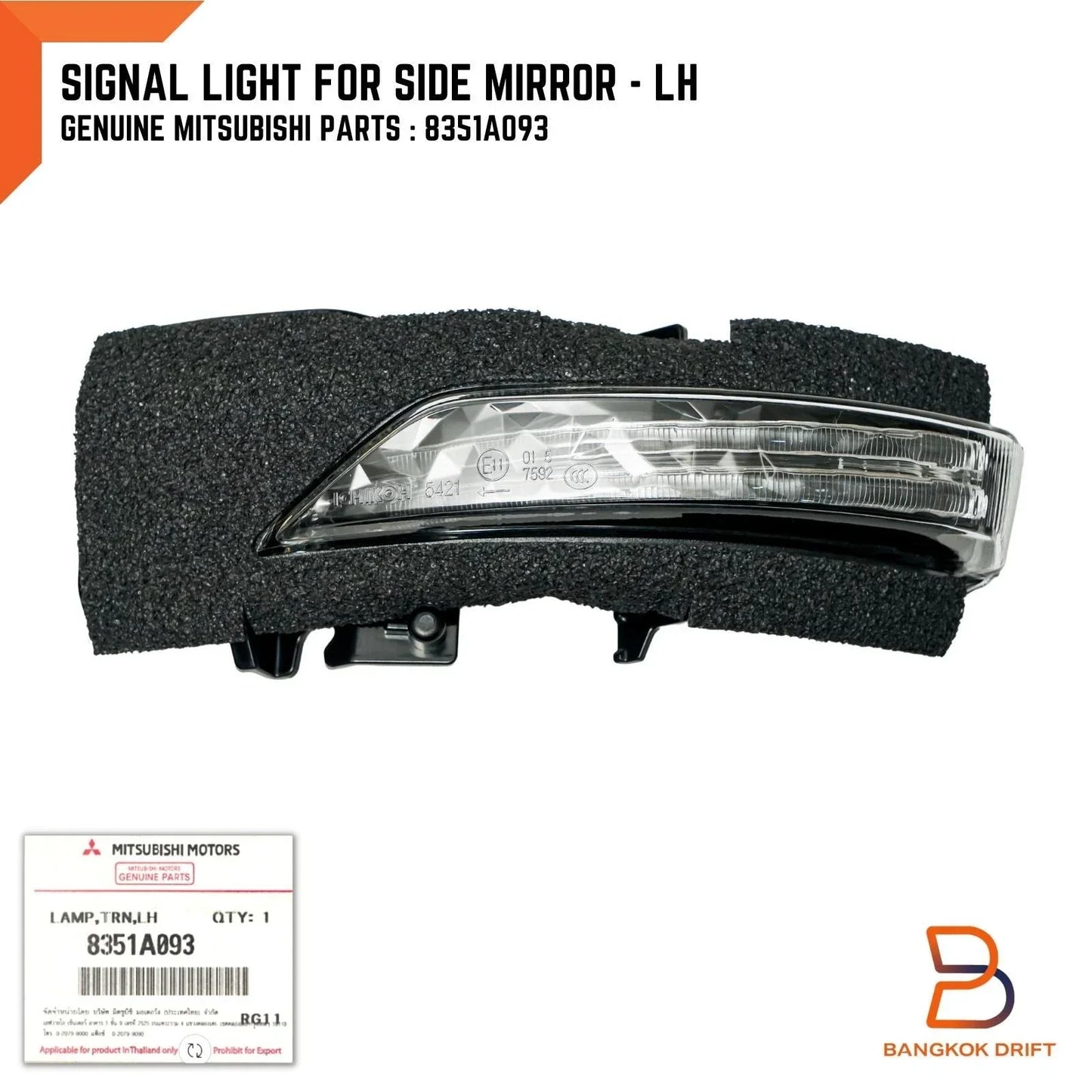Left Indicator Light for Mitsubishi Triton, Pajero Sport (2015-2023)