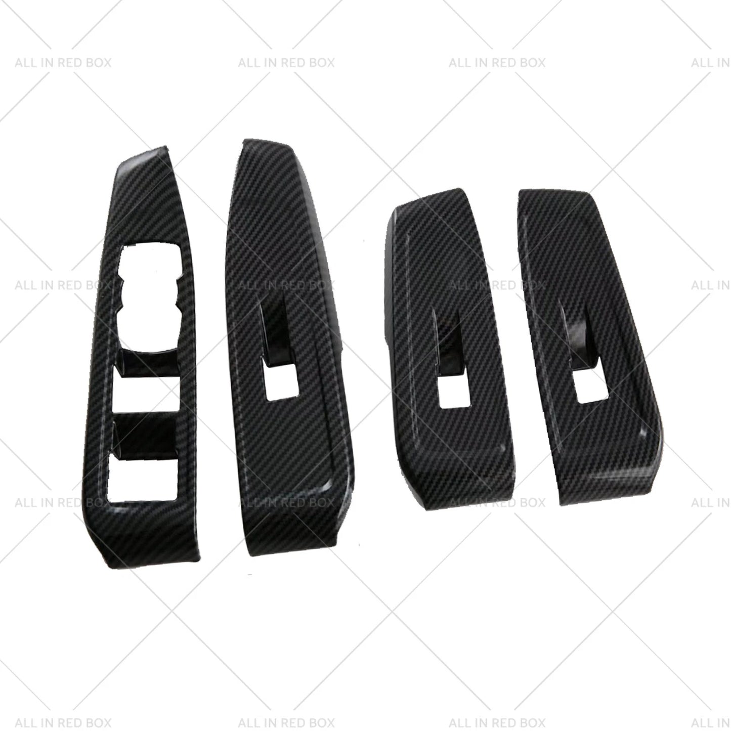4 x Carbon Window Control Panel Switch Covers for Ford Ranger