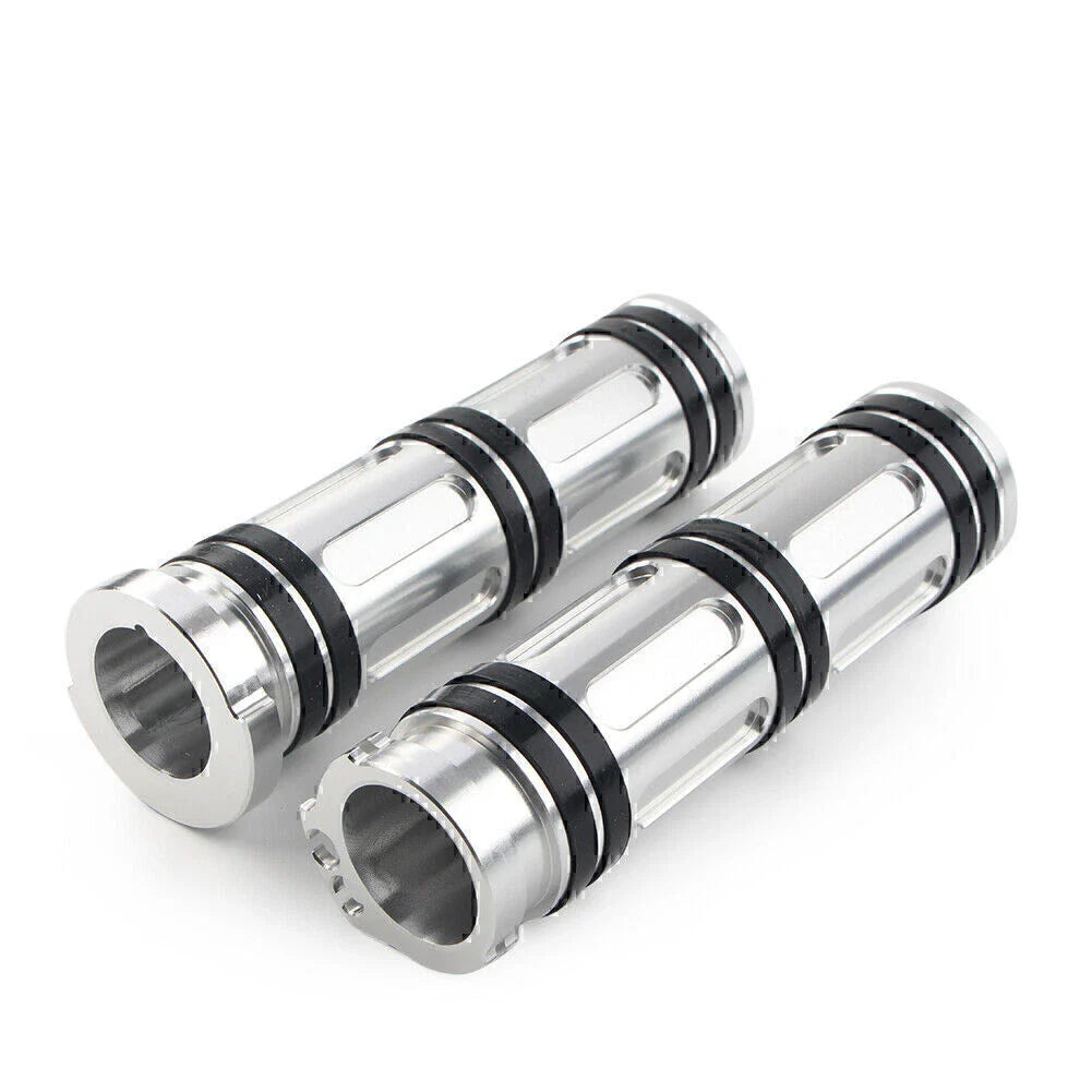 1" Aluminum Handlebar Hand Grips for Harley Sportster Dyna Softail Road King