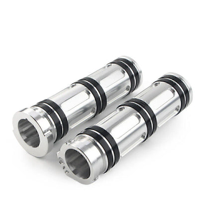 1" Aluminum Handlebar Hand Grips for Harley Sportster Dyna Softail Road King