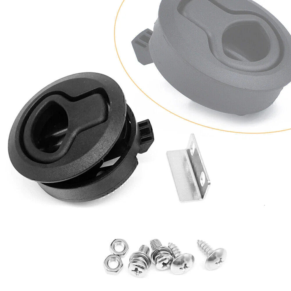 2" Flush Pull Slam Latch for Boat Deck Hatch Door Lock (No Lock Core)