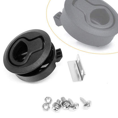 2" Flush Pull Slam Latch for Boat Deck Hatch Door Lock (No Lock Core)