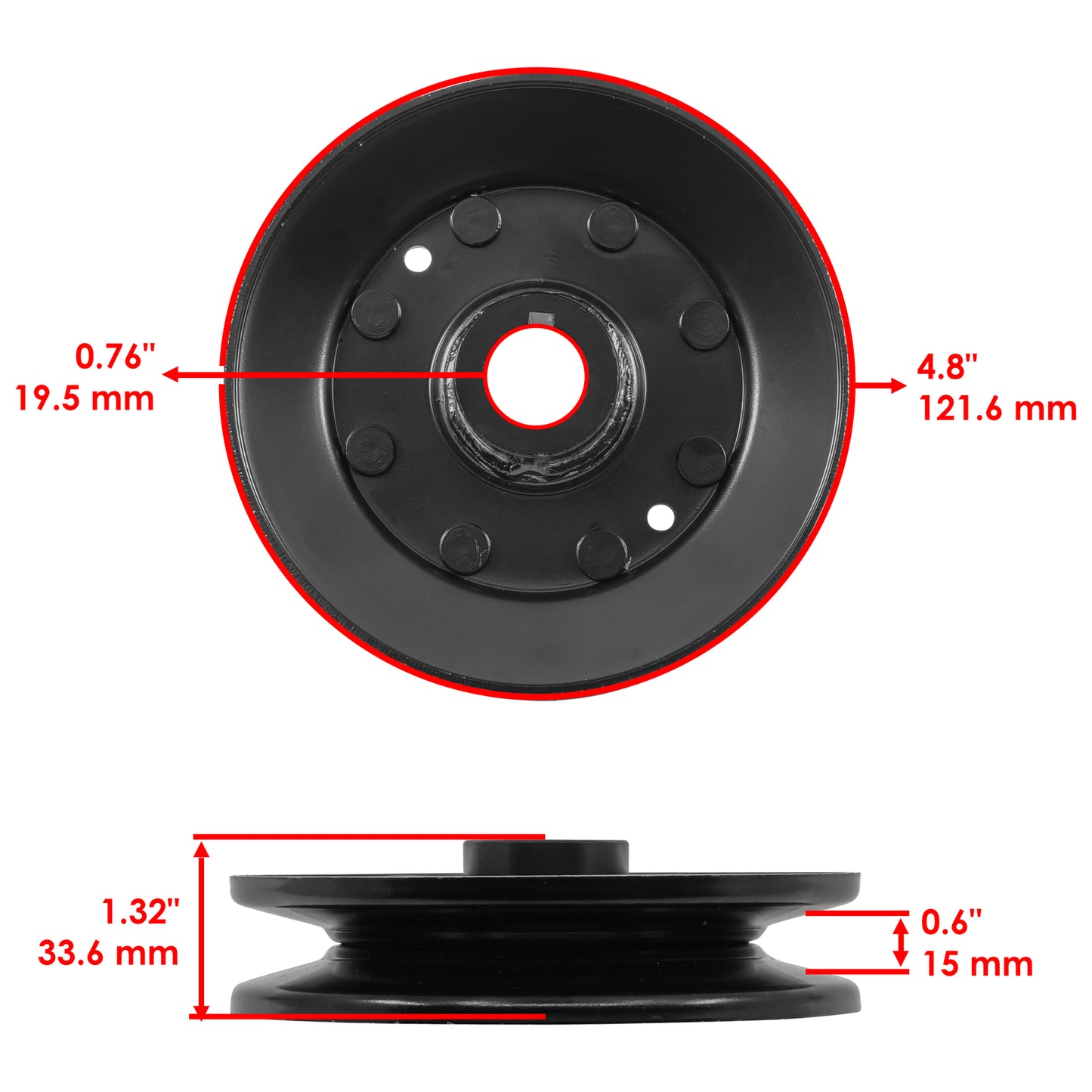 Deck Spindle & Pulley for John Deere 322 330 332 420 50 Inch (AM30302)