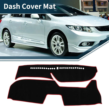 Dashboard Cover Mat for Honda FREED GB5/6/7/8 (2016-2023) Sun Protector Black Red