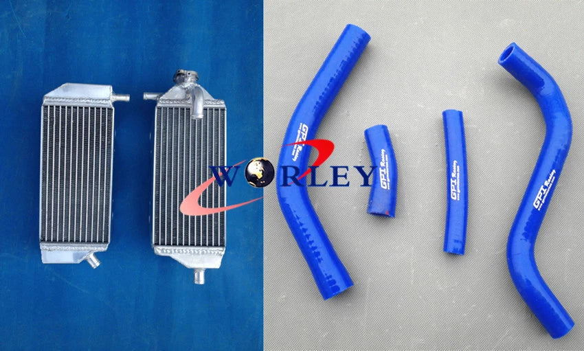 Aluminum Radiator & RED Hose for YAMAHA YZ250F YZF250 (2014-2016)