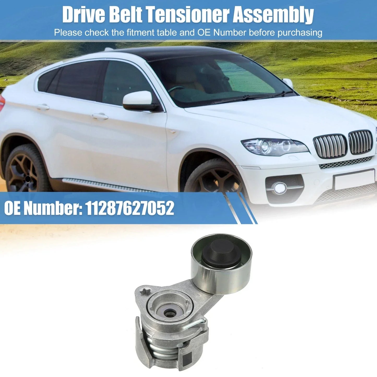 Drive Belt Tensioner Assembly for BMW F01 740i F02 E71 (2009 - 2015)