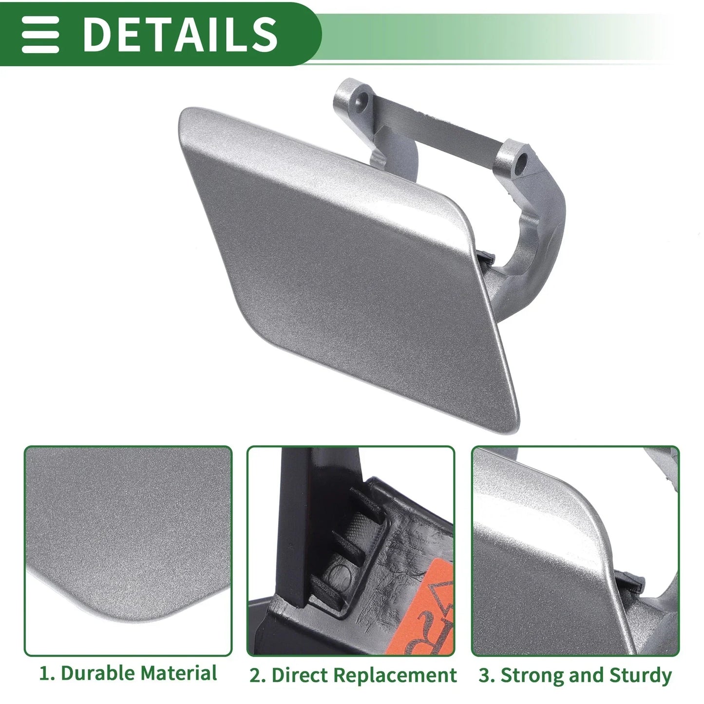 Front Right Side Bumper Headlight Washer Nozzle Cover for Mercedes-Benz