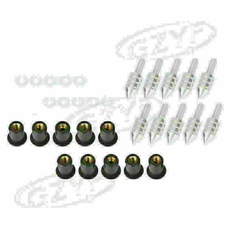 Windshield Bolt Kit 10pcs Multi Color Screws for Motor (No Year Specified)