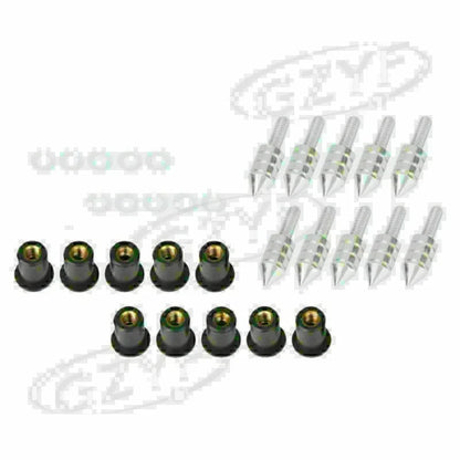 Windshield Bolt Kit 10pcs Multi Color Screws for Motor (No Year Specified)