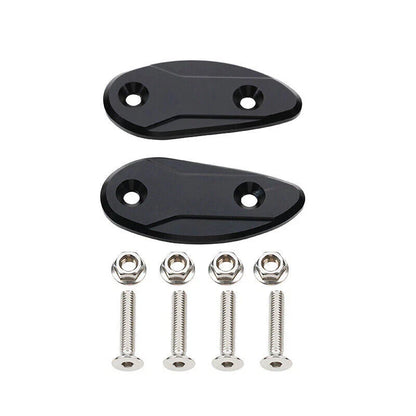 Rearview Mirror Block Off Base Plates for Honda CBR1000RR 2008-2017 Black