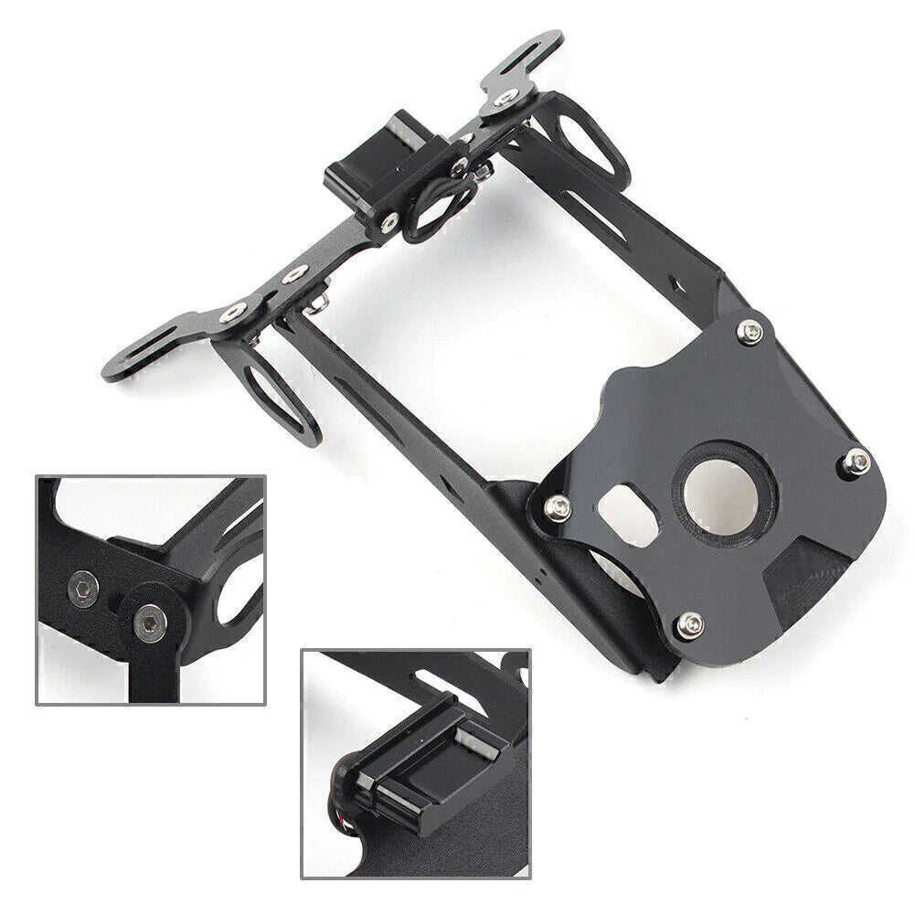 Black License Plate Holder Fender Eliminator for Yamaha MT-09 (2021-2022)