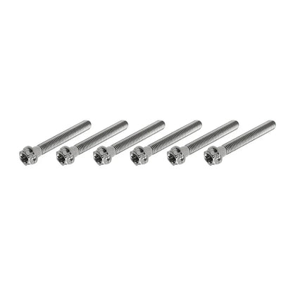 6pcs M10x60mm Titanium Torx Head Flange Screws for Motorcycle Bike