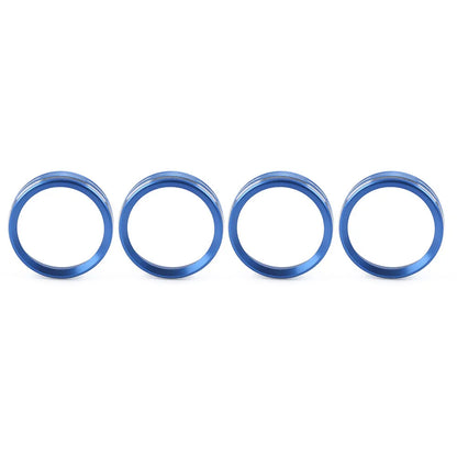 4x Air Conditioner Switch Knob Trim for Ford F150 XLT (2015-2020) Blue