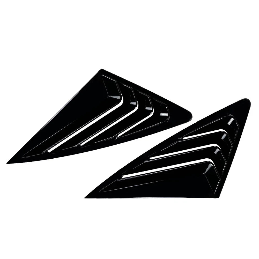 Rear Window Louvers Cover for Audi Q3 F3 Sportback (2019-2024) Black