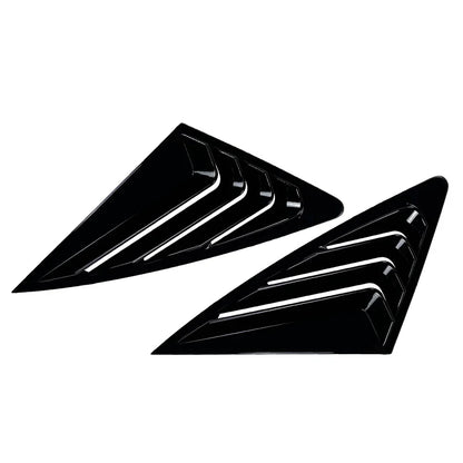 Rear Window Louvers Cover for Audi Q3 F3 Sportback (2019-2024) Black