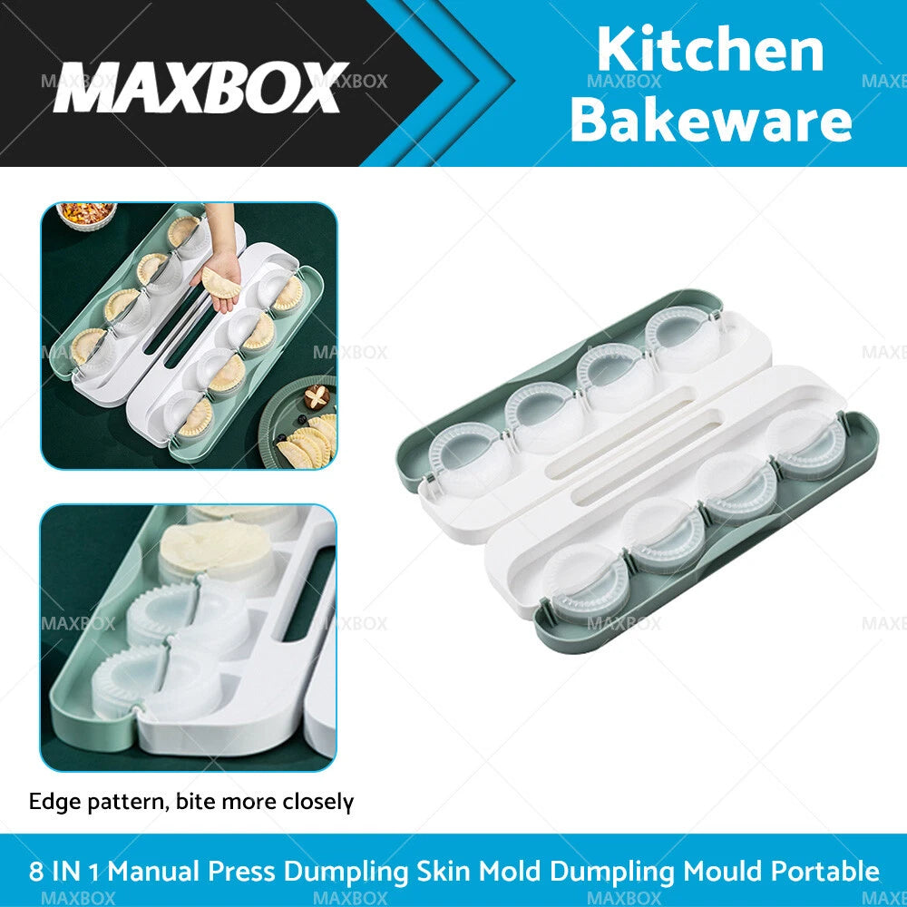 8-in-1 Dumpling Maker Tool for DIY Wrappers & Dough Press