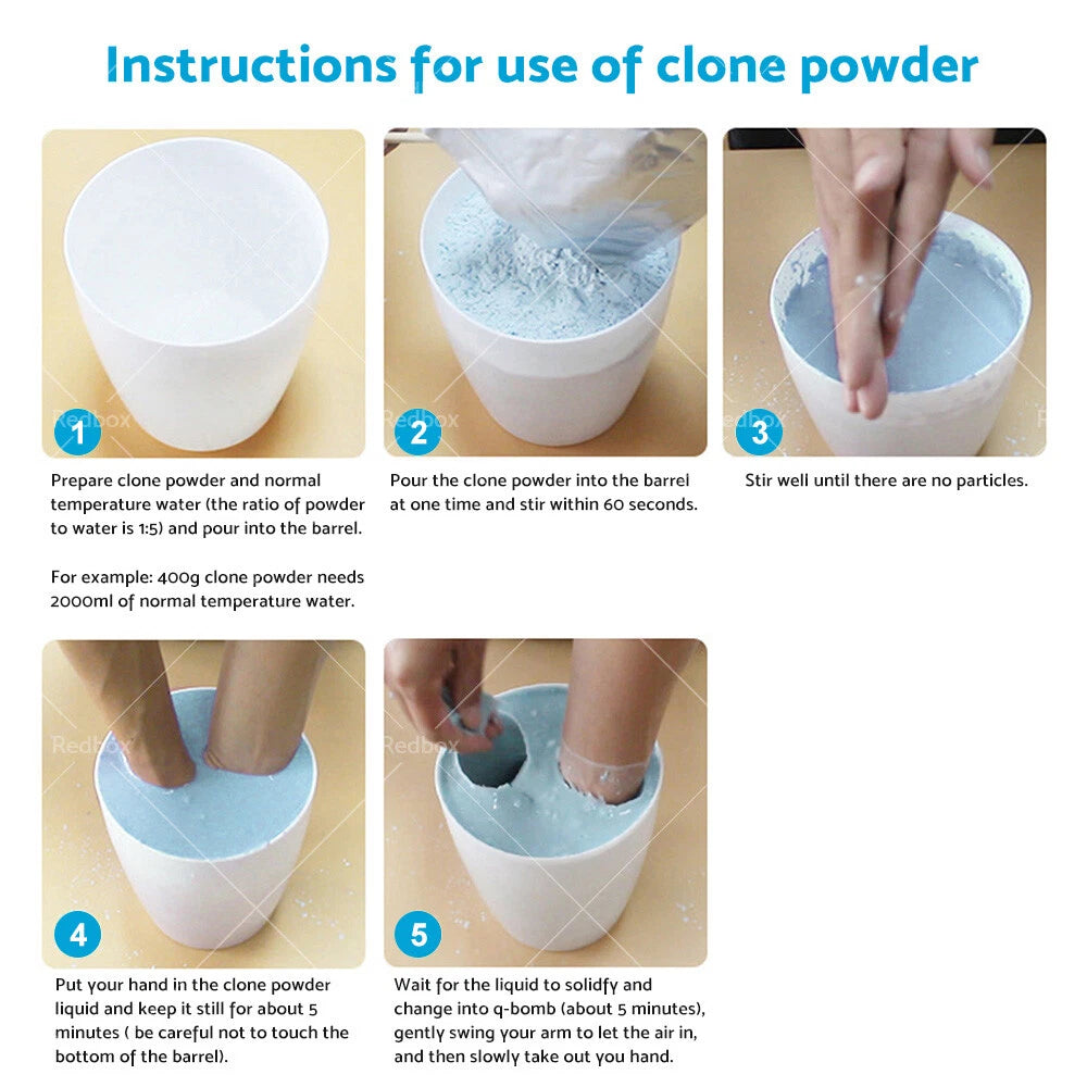 3D Clone Powder Stirring Set for Kids DIY Casting Kits - 100% Safe
