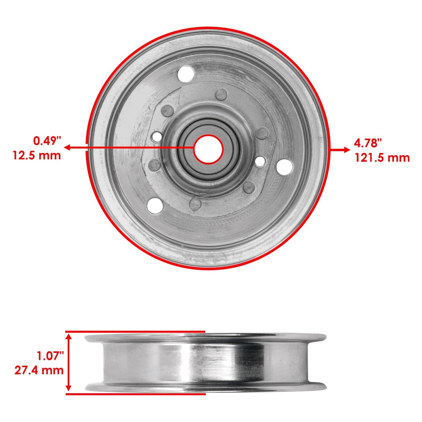 Deck Pulley Replacement for Bad Boy MZ Rambler 42 Inch (2023–2023)