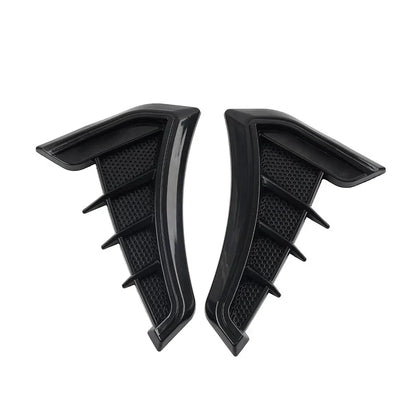 Black Fender Hood Air Flow Intake Trim for Car Side Ventilation Decals
