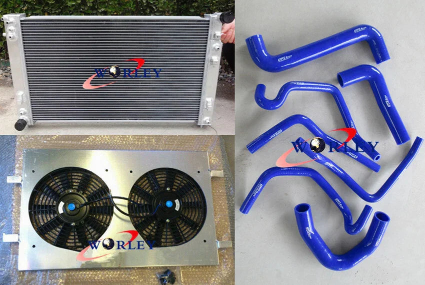 Aluminum Radiator, Fans, Hoses for Holden Commodore VT VX VU HSV V8 (1997-2007)