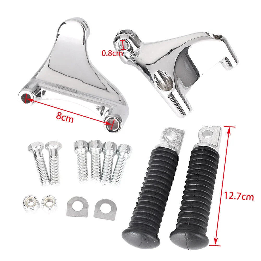 Passenger Foot Pegs Mounting Kit for Harley Sportster XL 883 1200 (14-15)