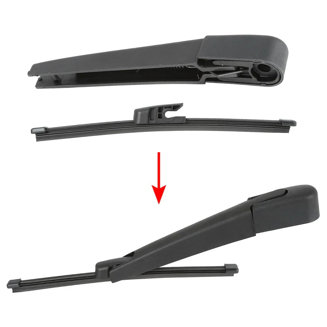 Rear Windshield Wiper Blade Arm Set 230mm for Hyundai Veloster (2011-2018)