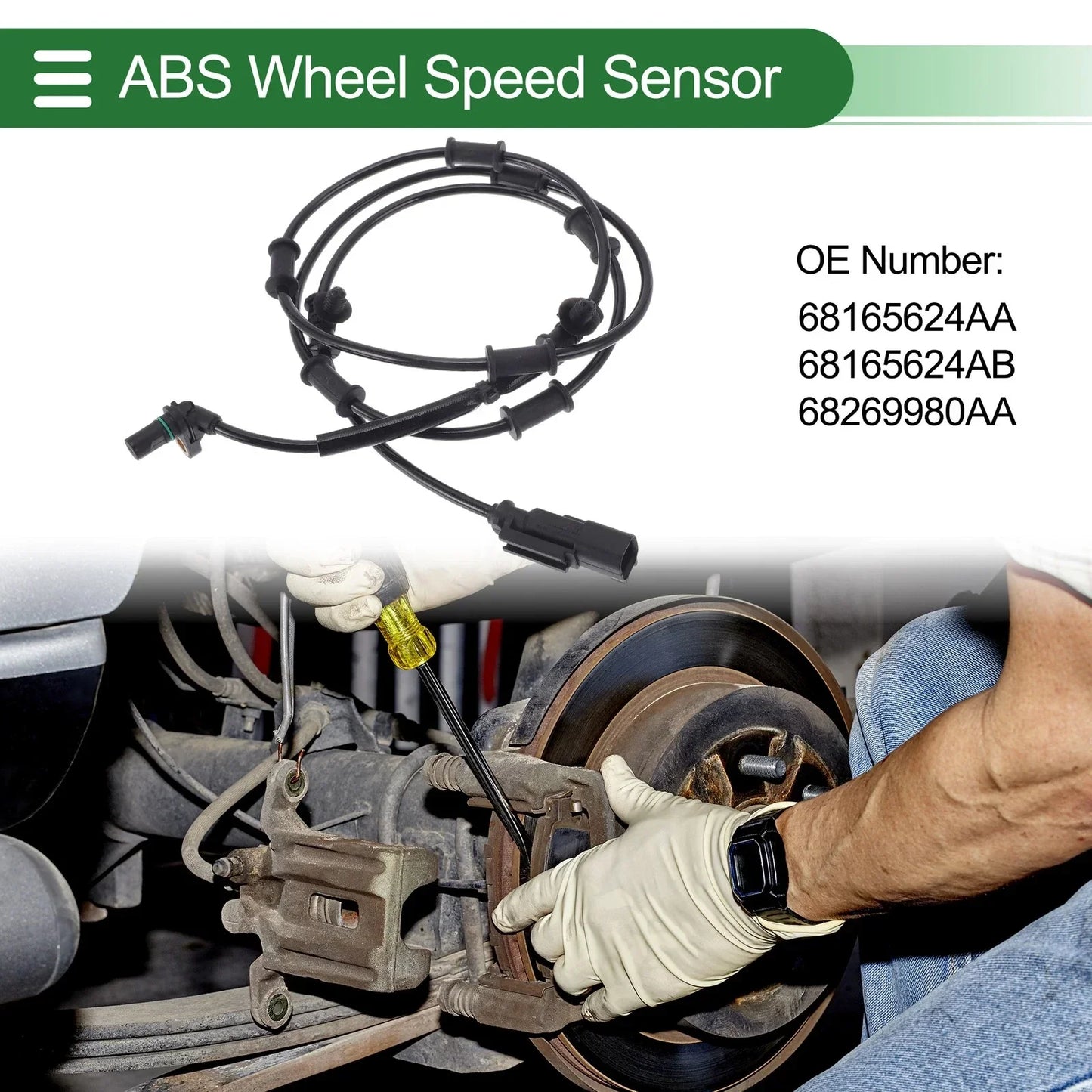 ABS Wheel Speed Sensor for Dodge Ram 3500 (2013) - 1 x Sensor