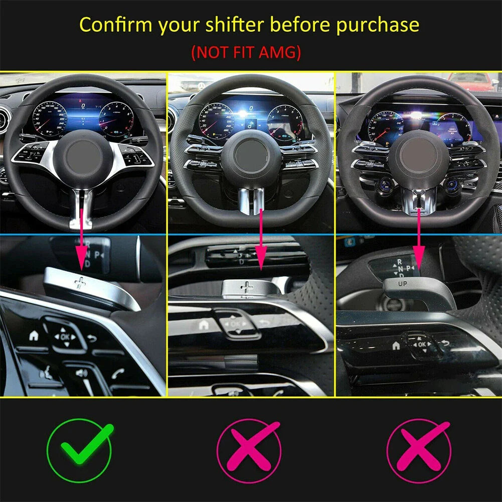 Steering Wheel Paddle Shifter Extensions for Mercedes-Benz C/E/S-Class