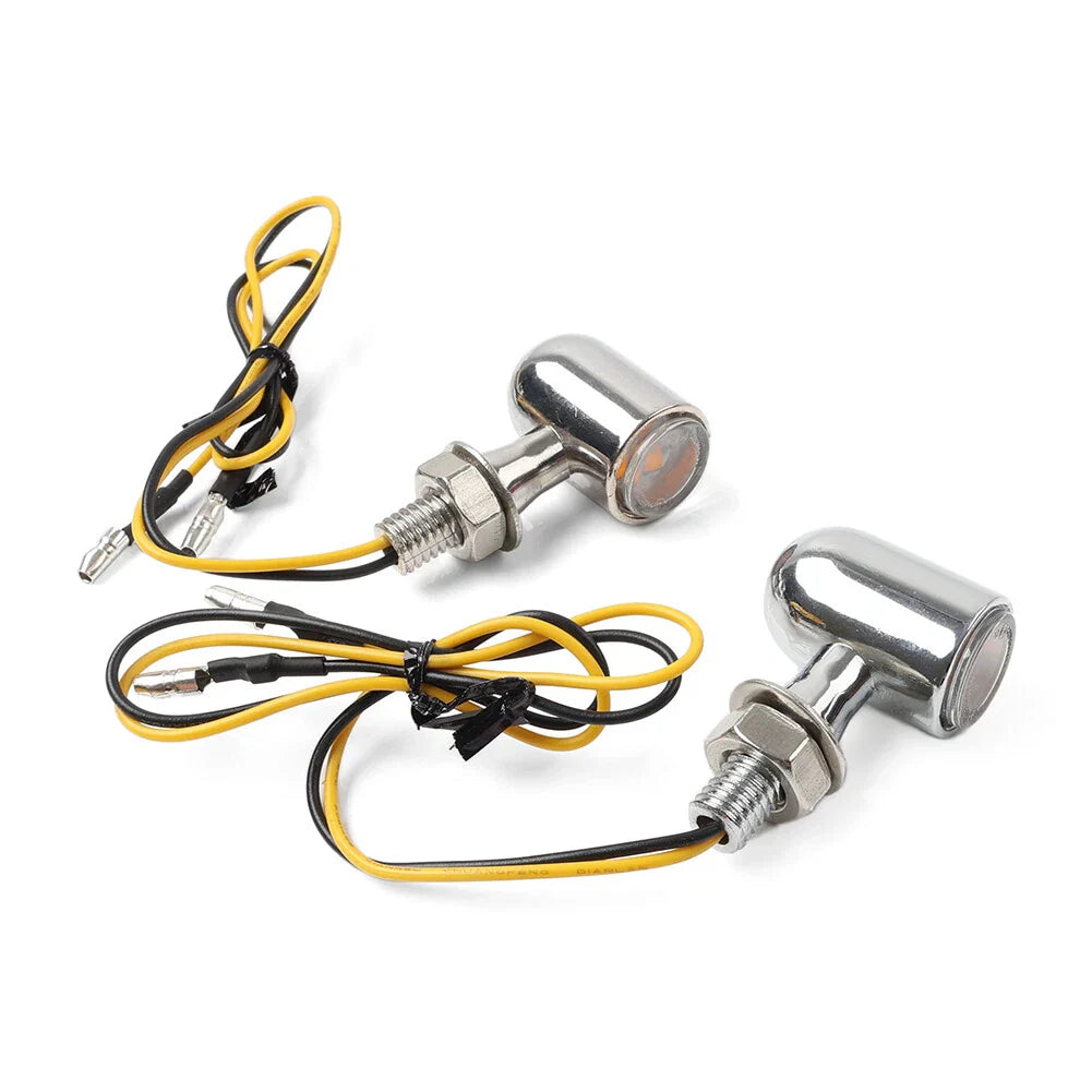 8mm Mini Turn Signal Lights for Bobber Cafe Racer
