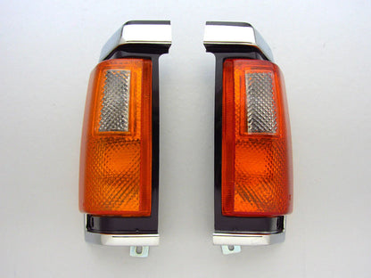 Chrome Corner Light Signal Indicators for Nissan Navara D21 Pickup (1986-1989)