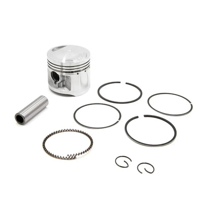 56mm Silver Tone Metal Motorcycle Engine Piston Rings for Honda CG125 (2000-2023)