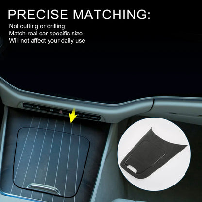 Center Console Panel Sticker for Mercedes-Benz E-Class (2024) Matte Black 1 Set