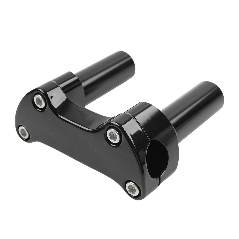4" Handlebar Risers Flat Clamp Mount for Harley Sportster Dyna Softail