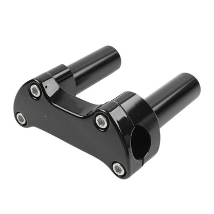 4" Handlebar Risers Flat Clamp Mount for Harley Sportster Dyna Softail