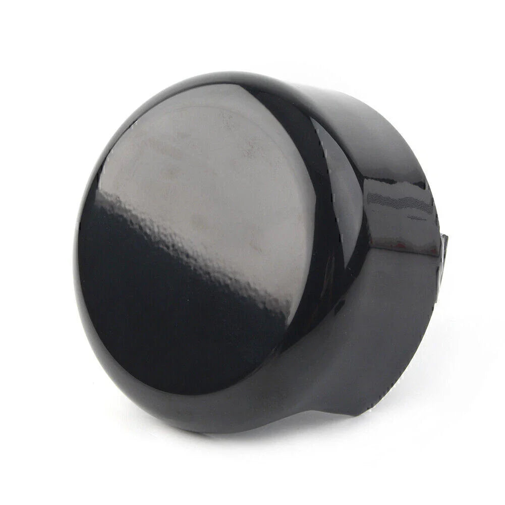 Black Smooth Horn Cover for Harley Softail FLHX FLT FLHT Dyna Bad Boy