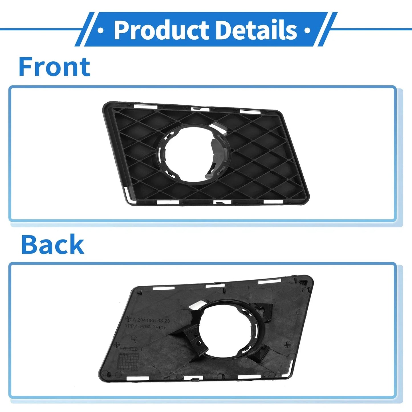 Front Right Fog Light Grill for Mercedes-Benz GLK-Class (2008-2015)