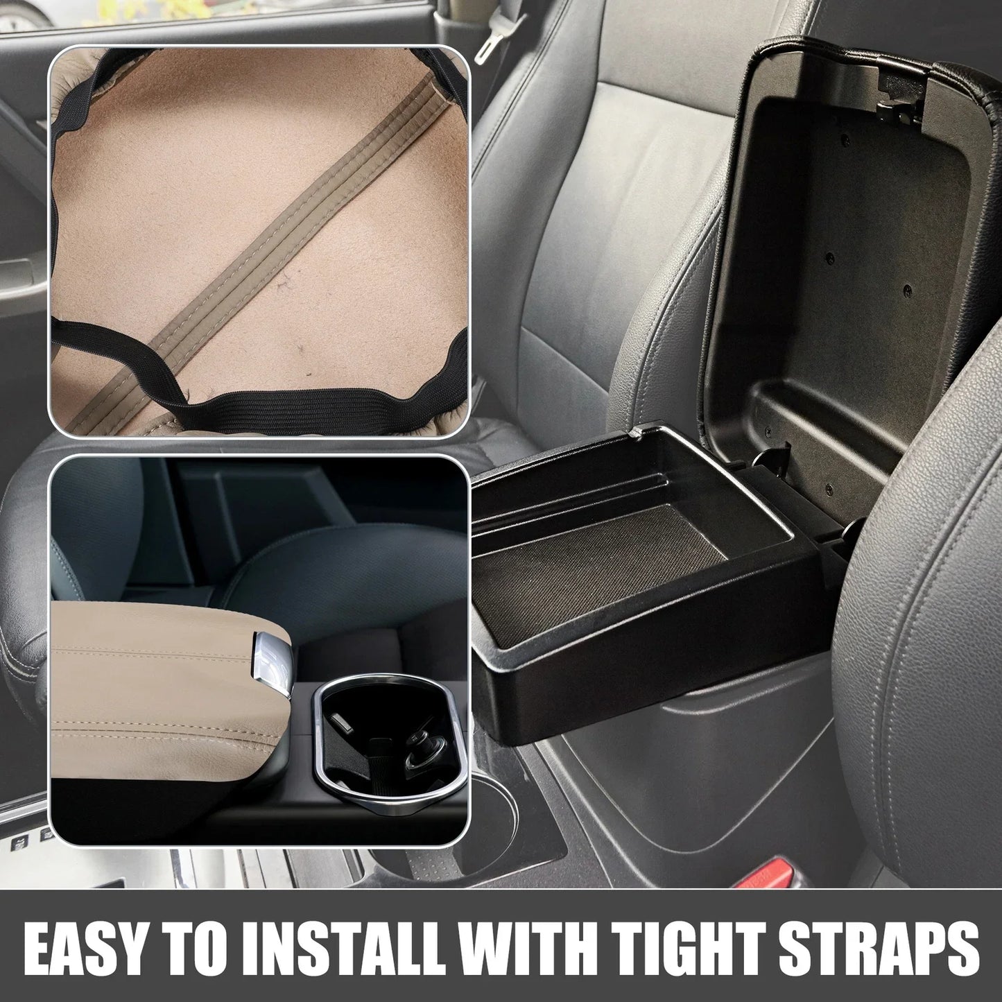 Car Center Console Armrest Cover for Honda Accord (2008-2012) Beige