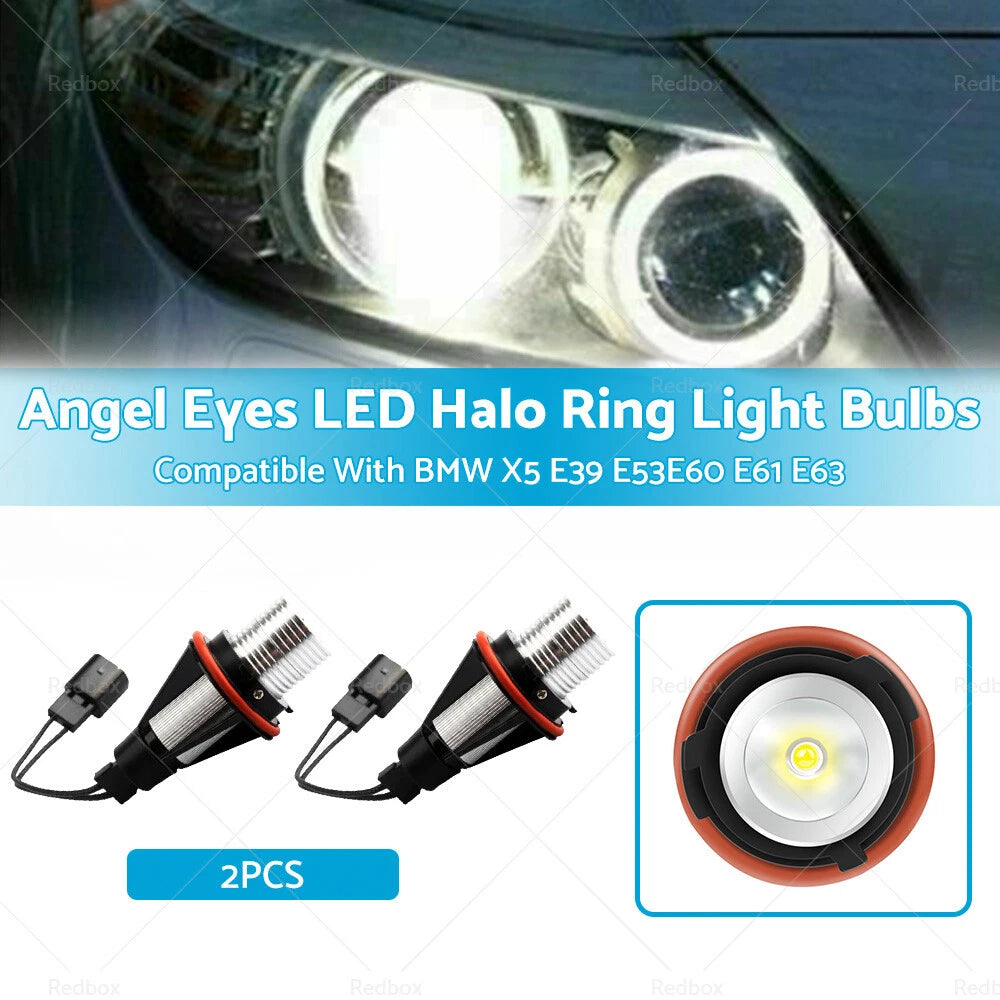 LED Angel Eyes Halo Ring Lights for BMW X5 E39 E53 E60 E61 E63 (1995-2010)