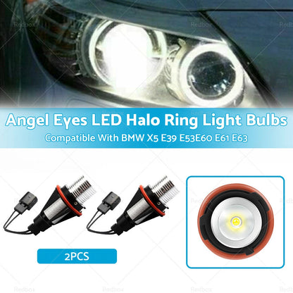 LED Angel Eyes Halo Ring Lights for BMW X5 E39 E53 E60 E61 E63 (1995-2010)