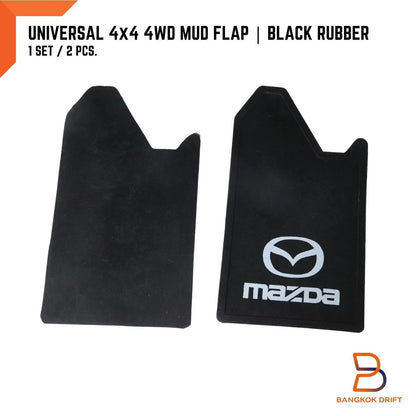 Mud Flaps for Mazda 4WD 4X4 Off-Road Splash Guards Black Rubber
