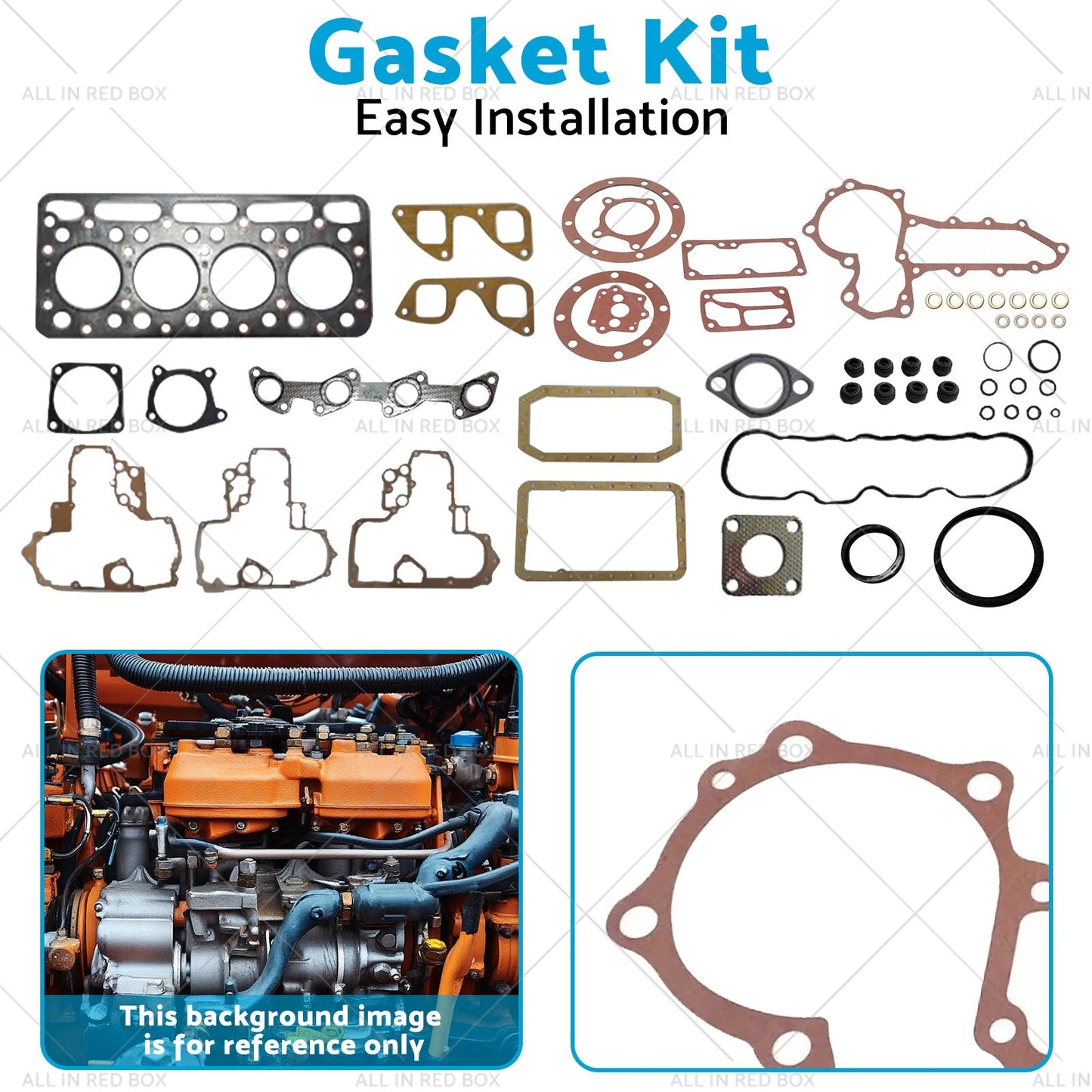 Gasket Kit Upper Lower for Kubota V1902