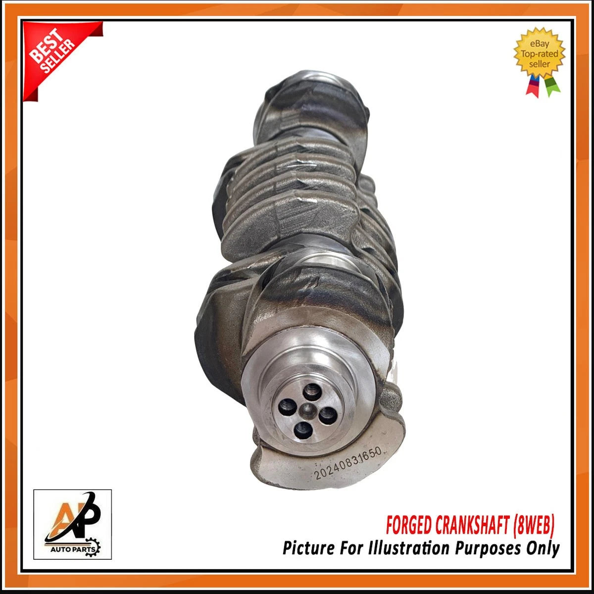 Forged Crankshaft with 8-Web for BMW N57D30 F01 F10 F30 730d 530d (2010–2018)