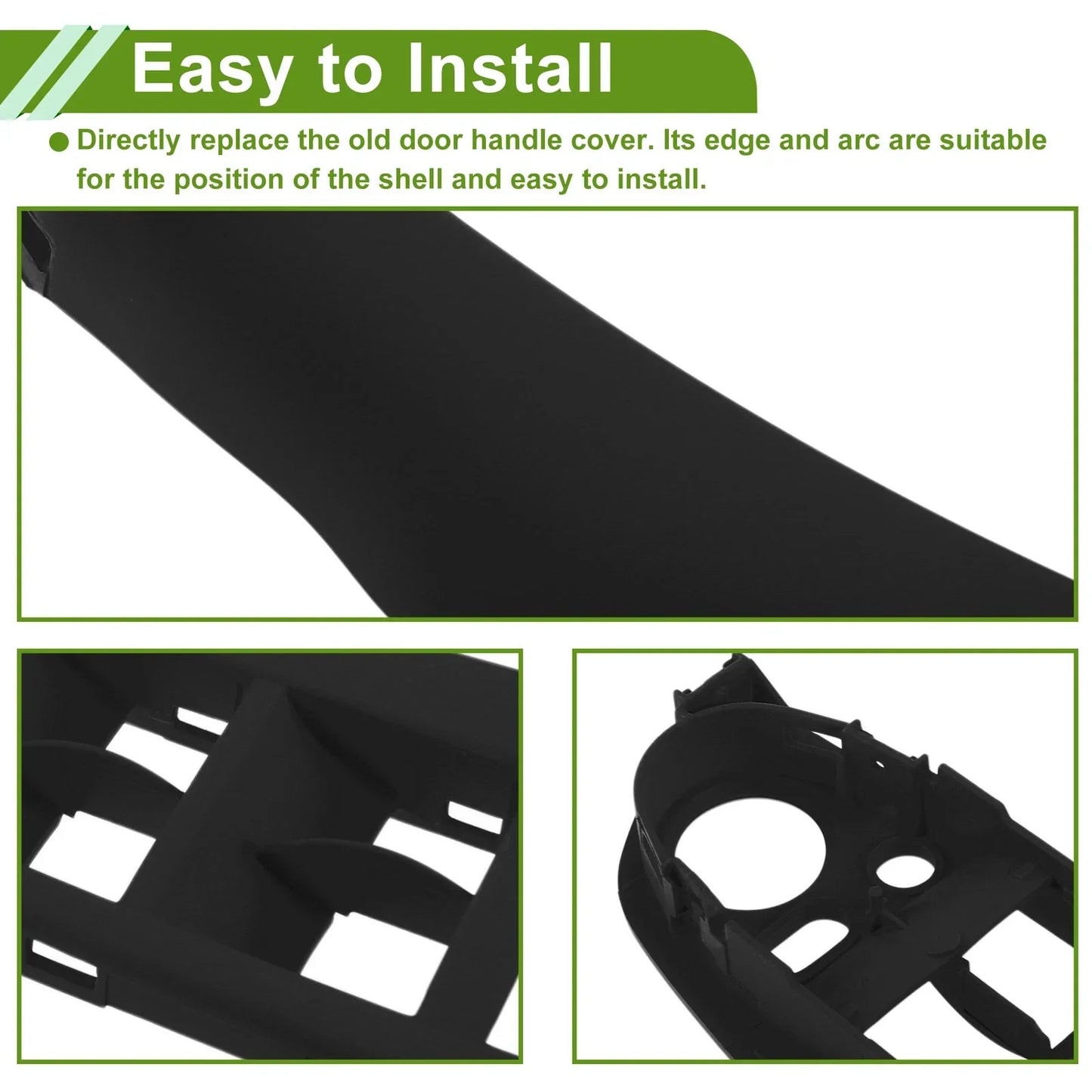 Door Panel Handle Pull Trim Cover for BMW X5 E70 (2007-2013) Black