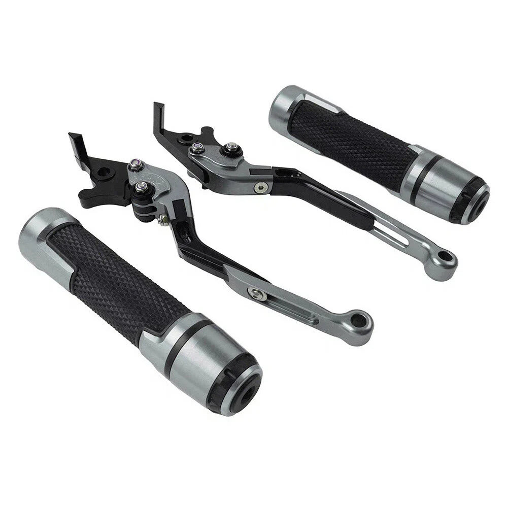 Extendable Brake Clutch Lever Grip Set for Kawasaki Ninja 650R (2006-2011)