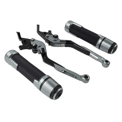 Extendable Brake Clutch Lever Grip Set for Kawasaki Ninja 650R (2006-2011)