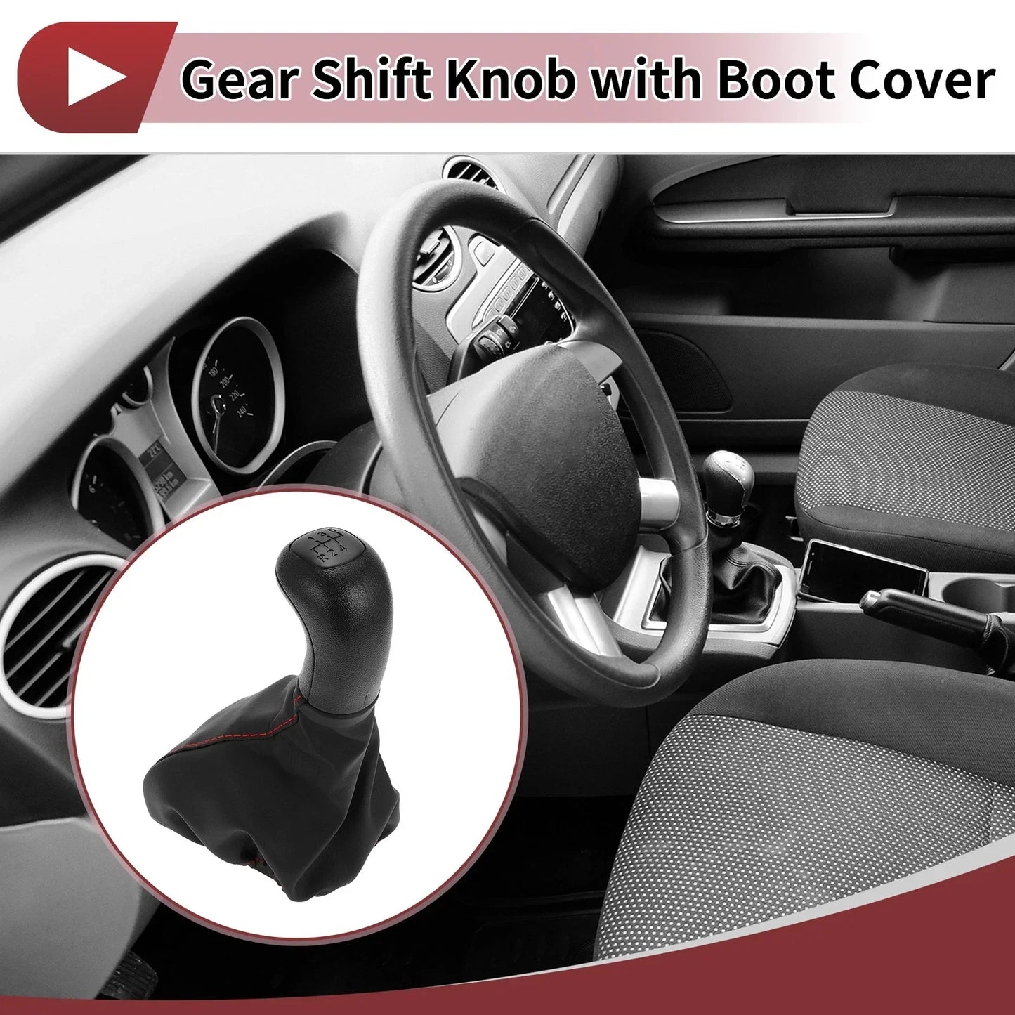 5 Speed Gear Shifter Knob & Cover for Mercedes-Benz VITO (1996-1999)