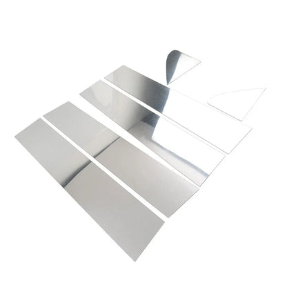 Silver Window Pillar Post Door Trim for Chevrolet Silverado, GMC Sierra 1500