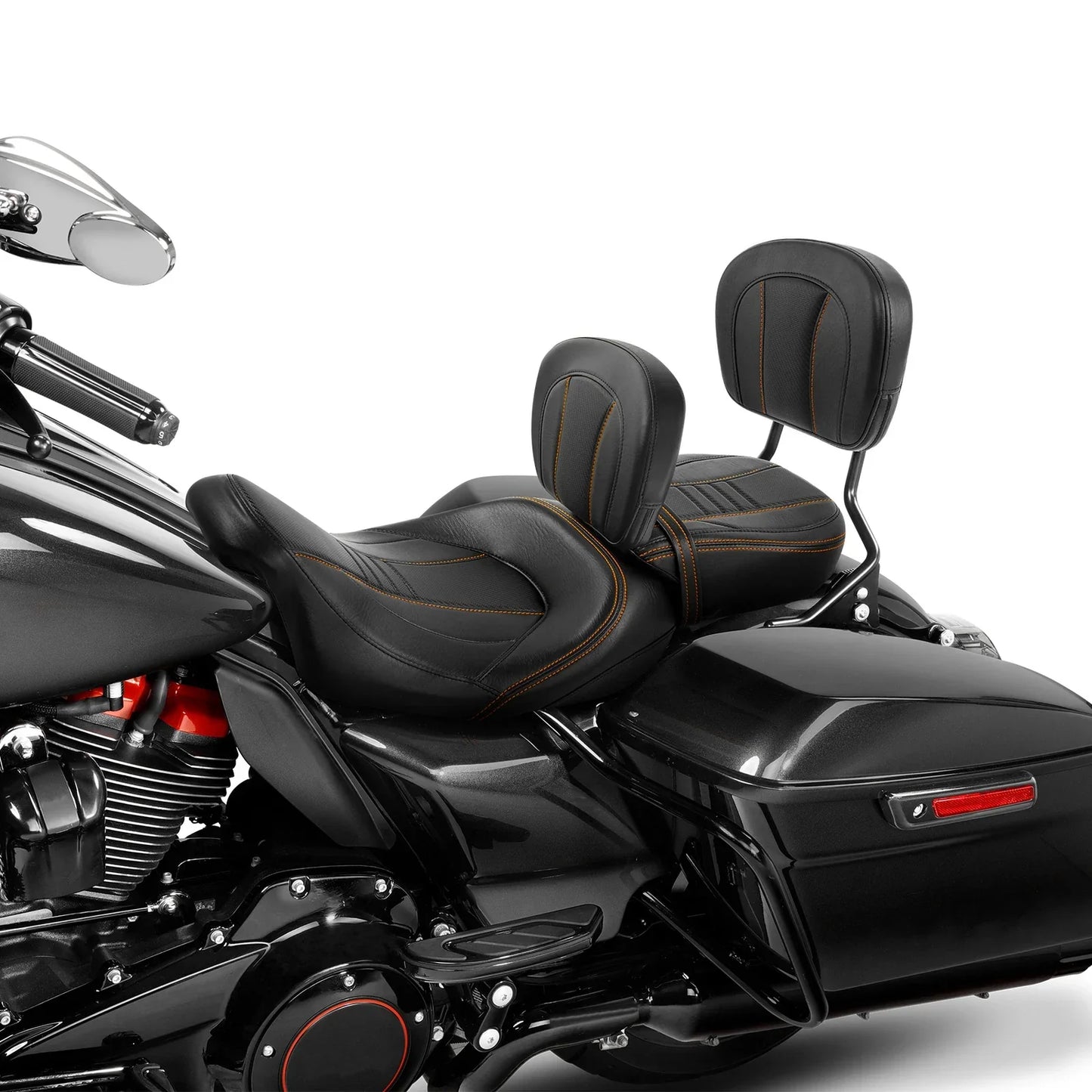 Rider & Passenger Backrest Pad for Harley Street Glide (2009-2023)